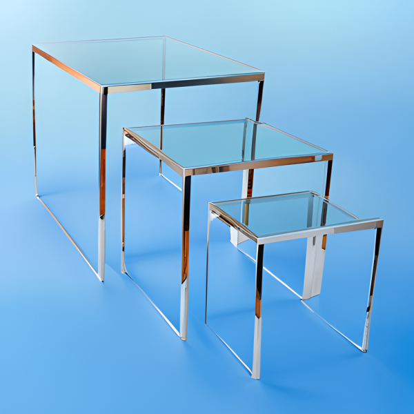 large acrylic risers display stands