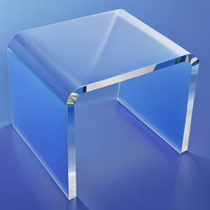 clear acrylic risers, display stands