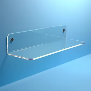ultra clear acrylic wall shelf