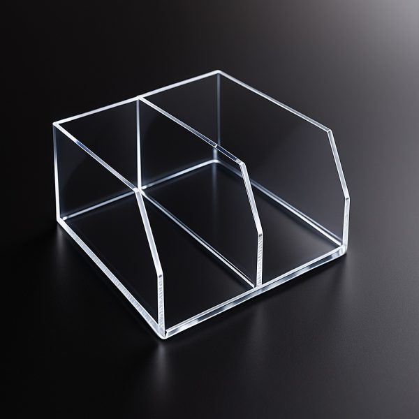 acrylic currency sorter with two Compartments
