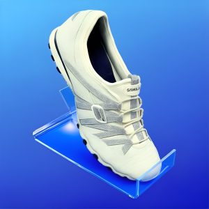 clear acrylic shoe stand flat
