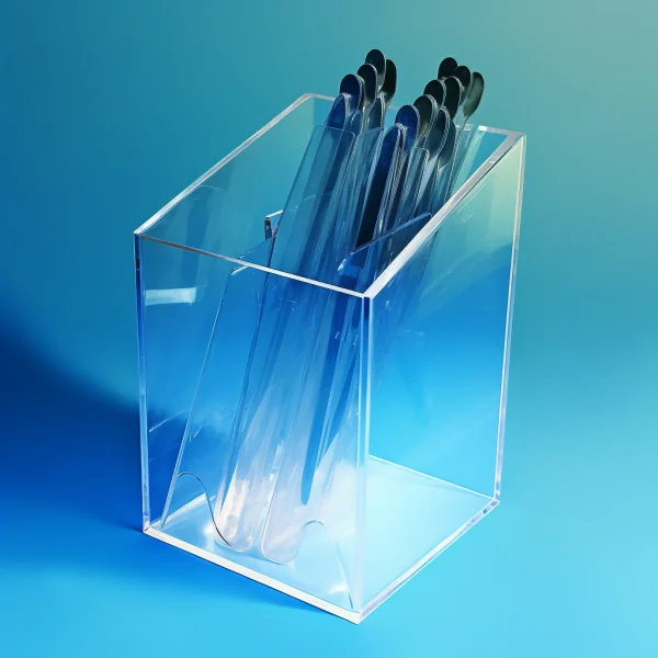 Acrylic Box Bin Slant Top - Image 4