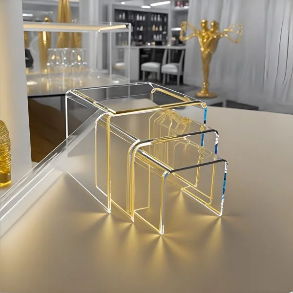 acrylic risers display stands