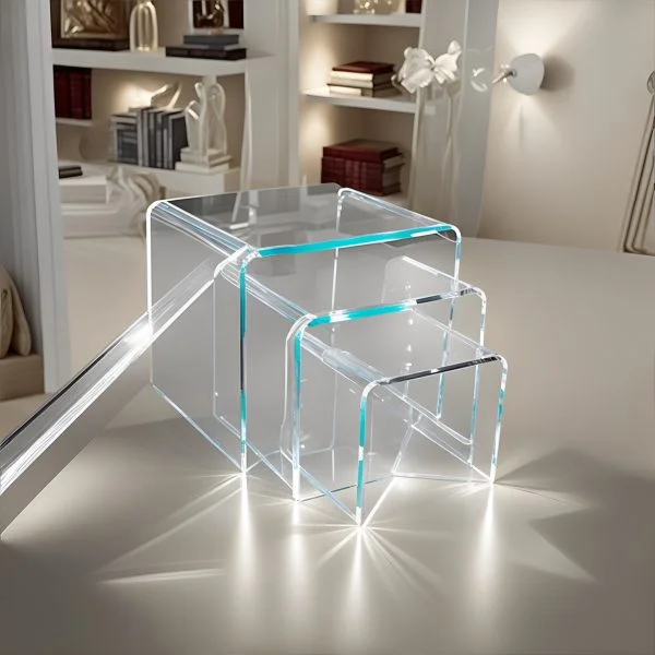 clear acrylic risers