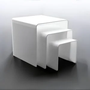 white stands