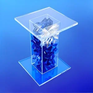 Clear Pedestals