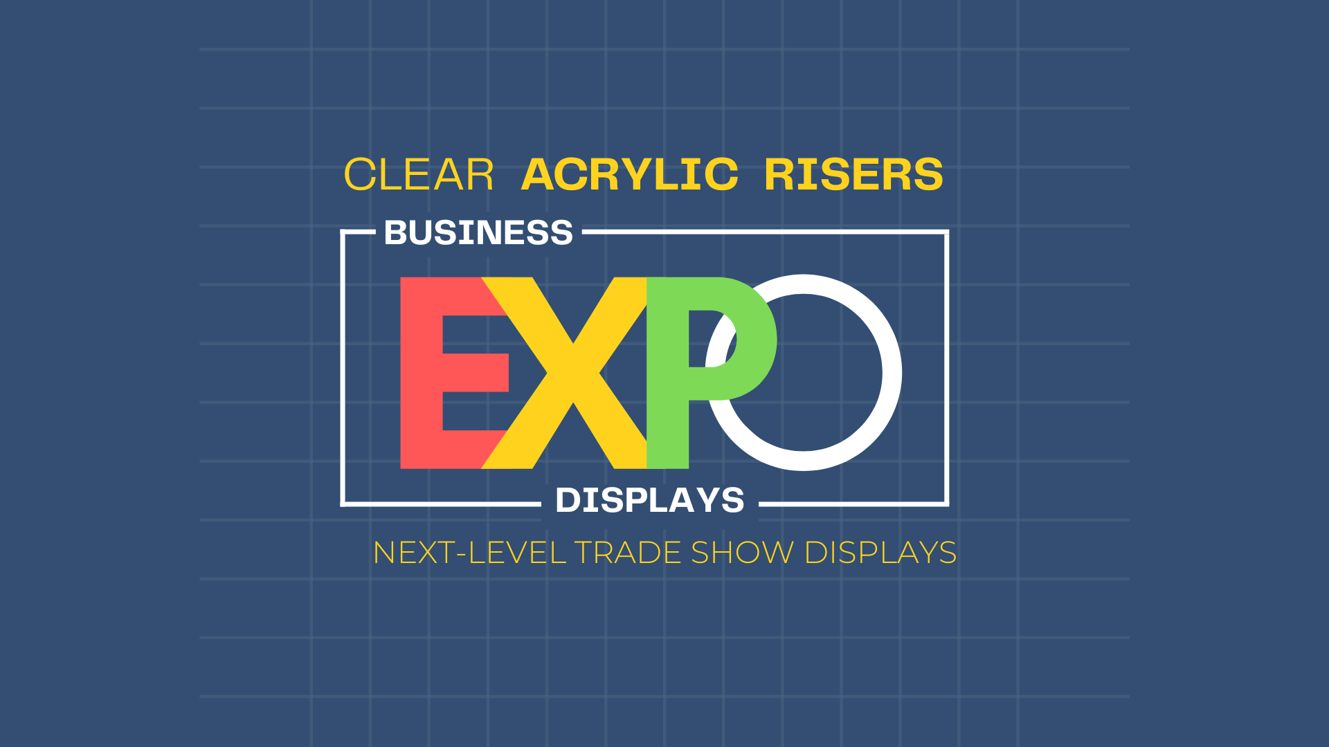 acrylic risers at trade shows