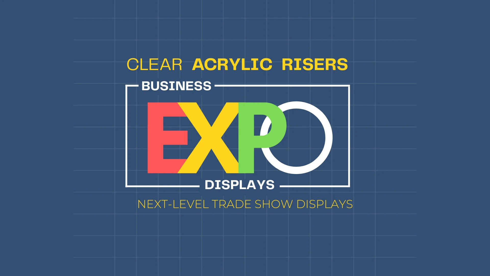 acrylic risers at trade shows