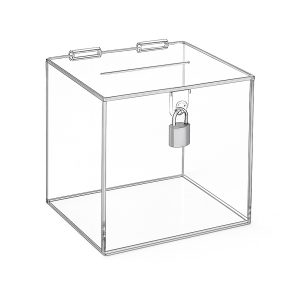 Acrylic Donation & Contest Boxes / Ballot Collection Boxes